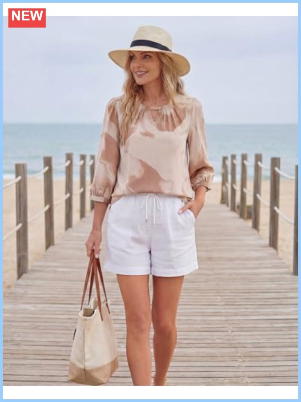 Womens 3/4 Sleeve Chiffon Blouse Pleated V-Neck Dressy Work Tunic Top - Picture 3 of 6